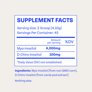 Myo + D-Chiro Inositol Powder